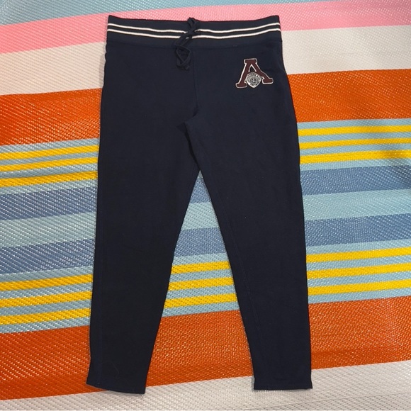 Abercrombie & Fitch Dark Blue Burgundy Sweatpants Boys Kids Size X-Large - Picture 1 of 3